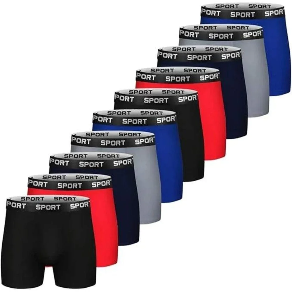 MSRP $41 CONKEND 10 Pack Men's S Boxer Briefs Icy Cool Sport Short Leg Boxe